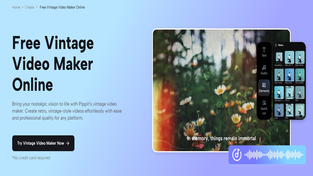 Vintage Video Maker by Pippit AI: Full Feature Walkthrough
